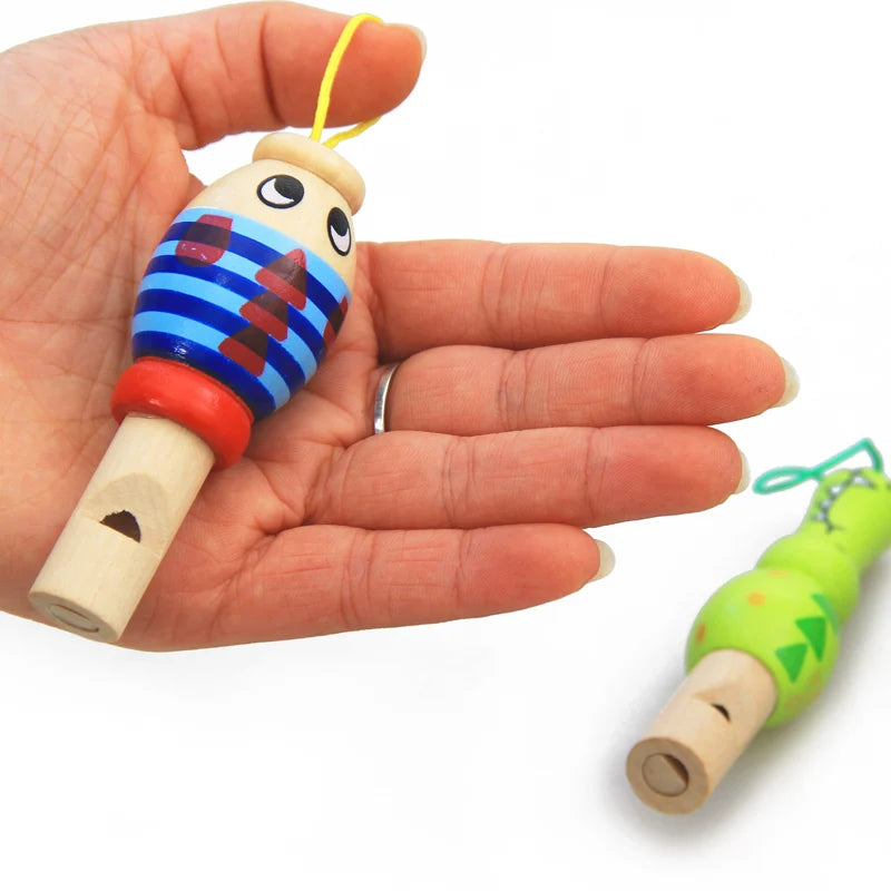 Baby’s Educational Wooden Whistle – Fun Musical Animal Toy