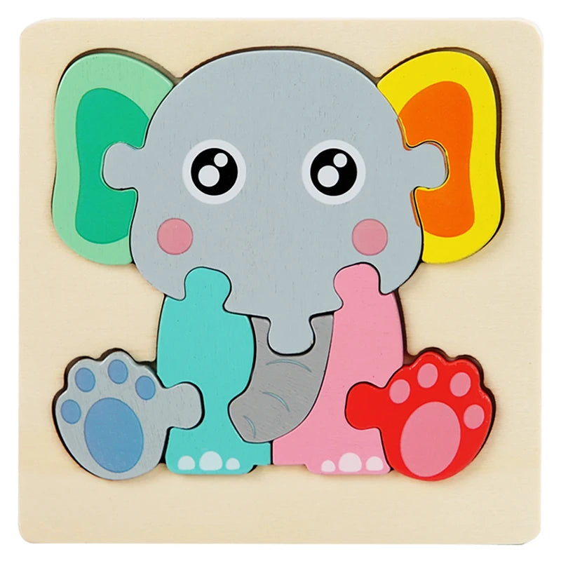 Montessori Wooden Puzzle Set – Early Stimulation & Learning Toy