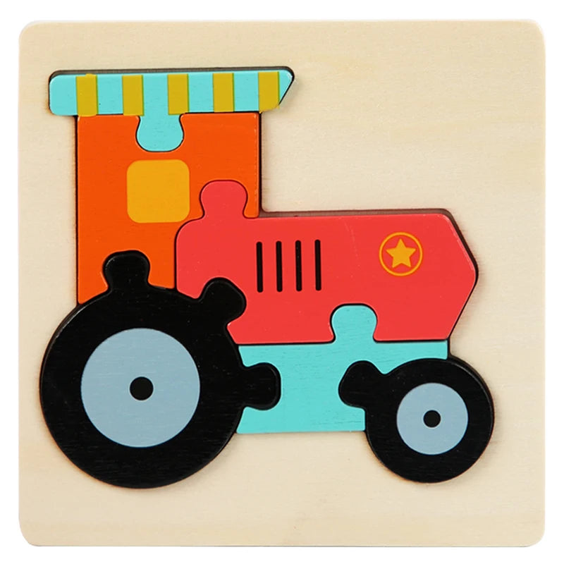 Montessori Wooden Puzzle Set – Early Stimulation & Learning Toy