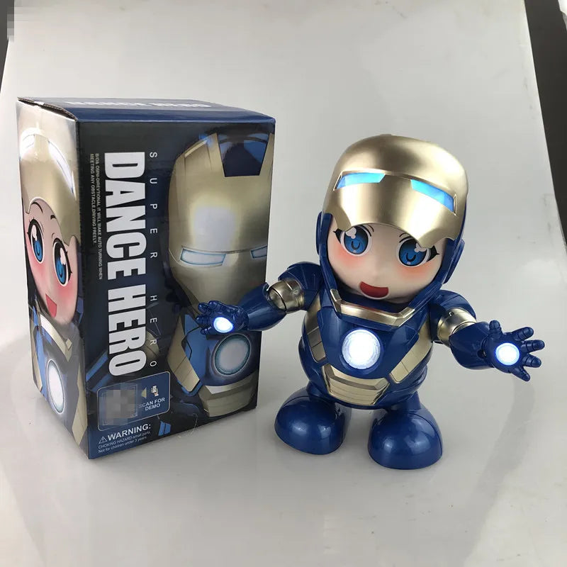 🦸♂️ HeroBeats™ – Dancing Light-Up Superhero Robot Toy