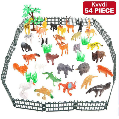 54-Piece Wild Animal Toy Set – Speech & Vocabulary Builder
