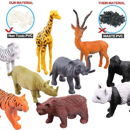 54-Piece Wild Animal Toy Set – Speech & Vocabulary Builder