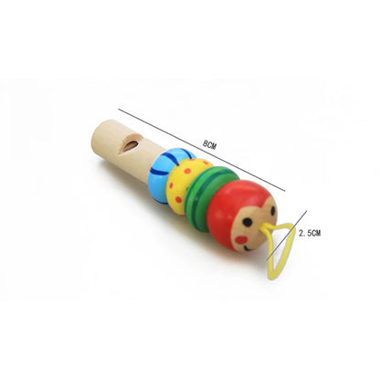Baby’s Educational Wooden Whistle – Fun Musical Animal Toy