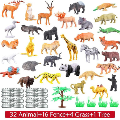 54-Piece Wild Animal Toy Set – Speech & Vocabulary Builder