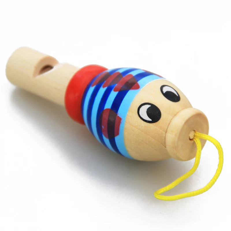 Baby’s Educational Wooden Whistle – Fun Musical Animal Toy