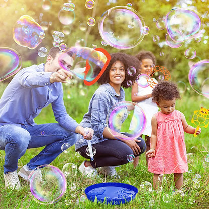 Family Bubble Blowing Tools – Outdoor Play Set for Children