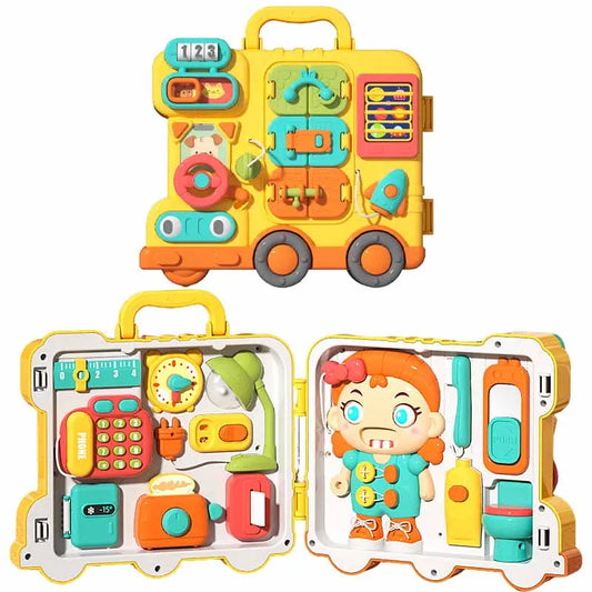 Montessori Magic™ Sensory Busy Board – Learn, Play & Explore!
