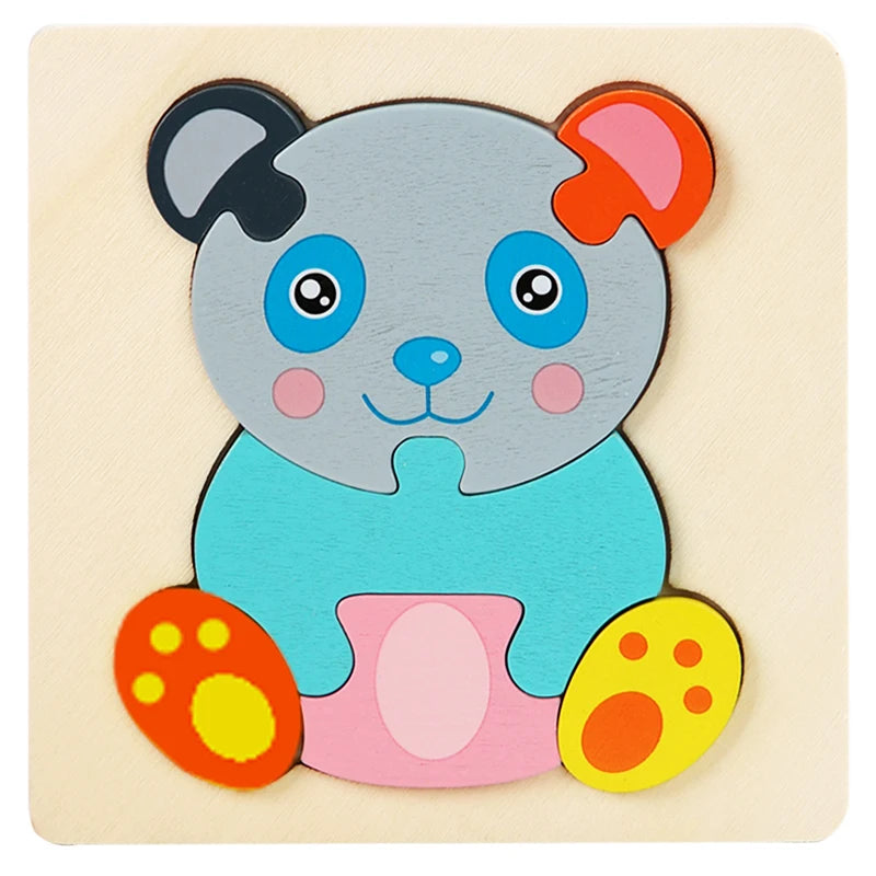 Montessori Wooden Puzzle Set – Early Stimulation & Learning Toy
