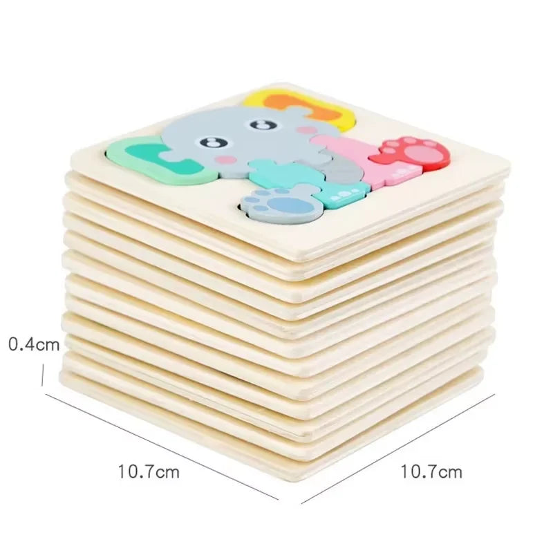 Montessori Wooden Puzzle Set – Early Stimulation & Learning Toy