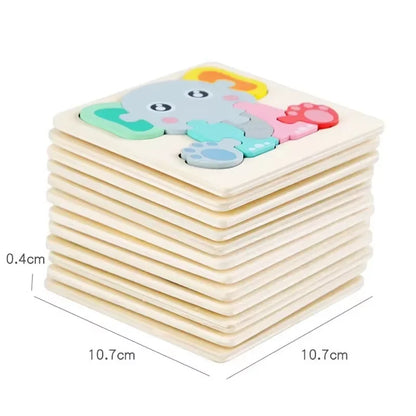 Montessori Wooden Puzzle Set – Early Stimulation & Learning Toy