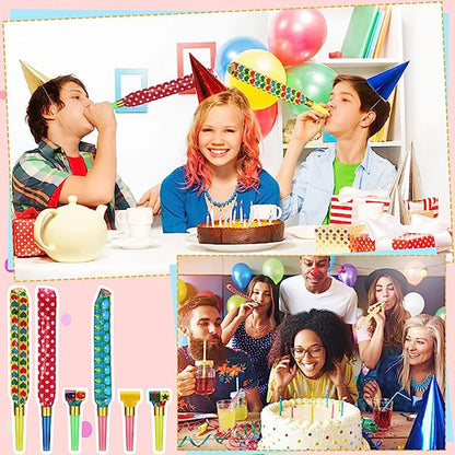 Party Blower Set – 20 Vibrant Horns and Whistles for Celebrations