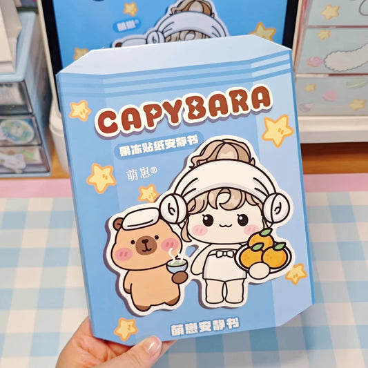 The Mega 2-in-1: Capybara Cute Sticker Notebooks (Hot Spring Diary + Corner Adventure)