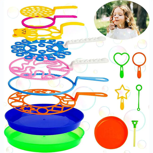 Family Bubble Blowing Tools – Outdoor Play Set for Children