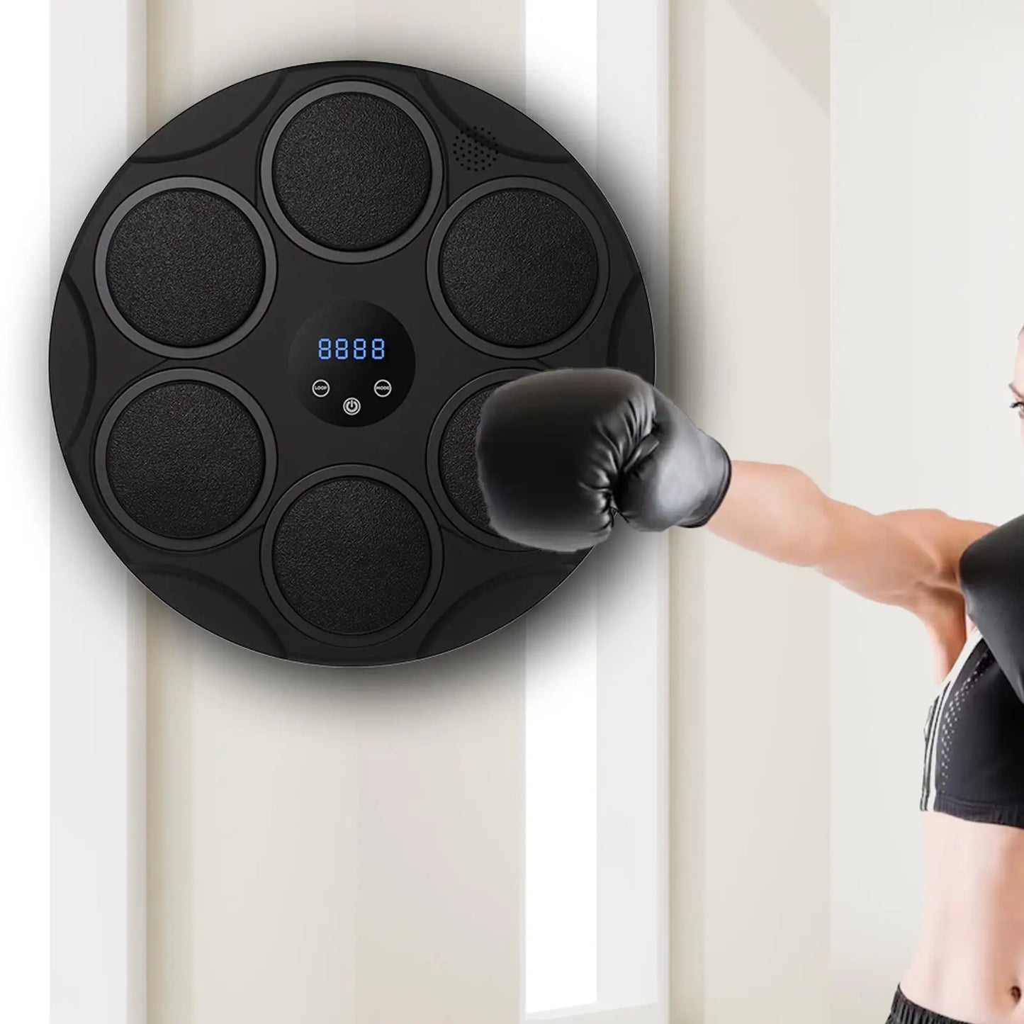 🥊 RhythmStrike™ – Wall-Mounted Electronic Music Boxing Trainer
