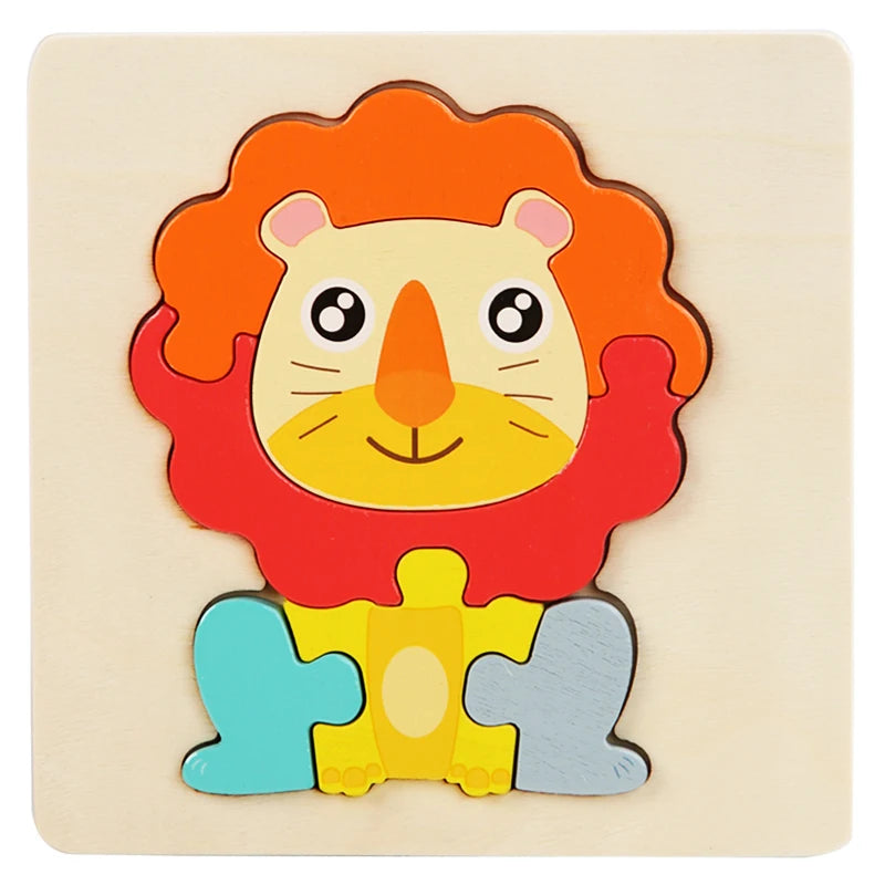 Montessori Wooden Puzzle Set – Early Stimulation & Learning Toy