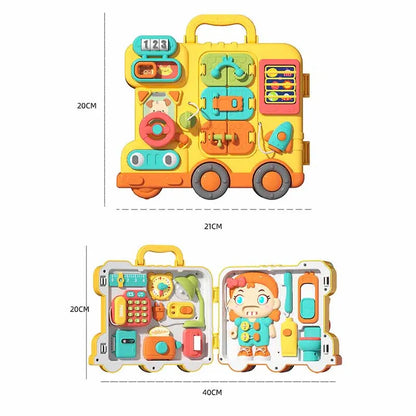 Montessori Magic™ Sensory Busy Board – Learn, Play & Explore!