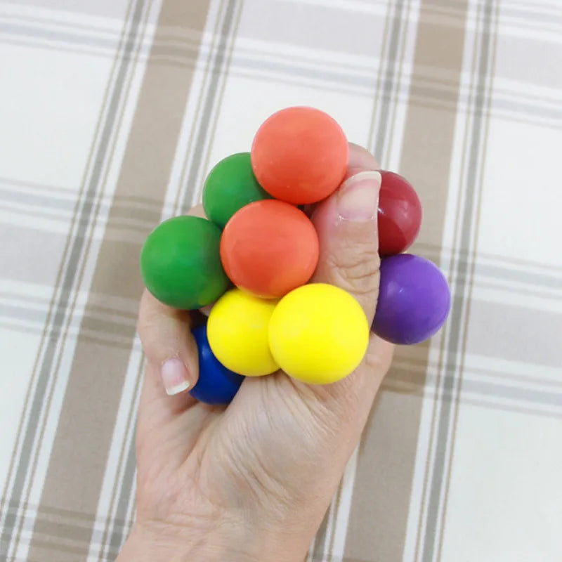 Colourful Bead Fidget Ball – Stress Relief & Fine Motor Skills