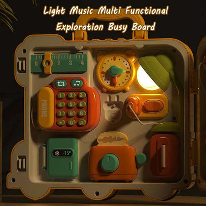 Montessori Magic™ Sensory Busy Board – Learn, Play & Explore!