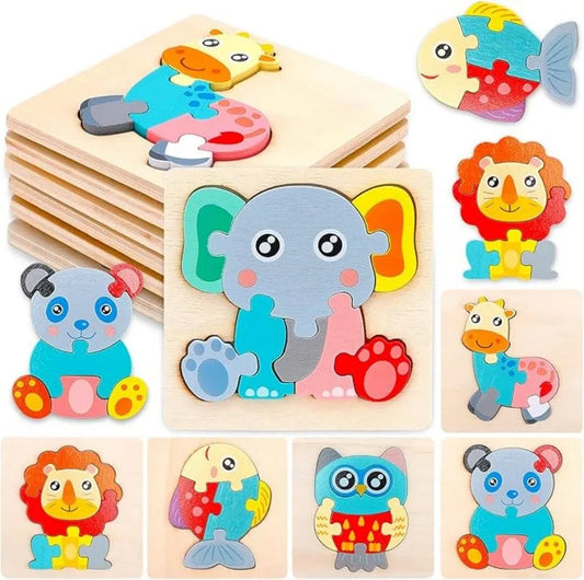Montessori Wooden Puzzle Set – Early Stimulation & Learning Toy