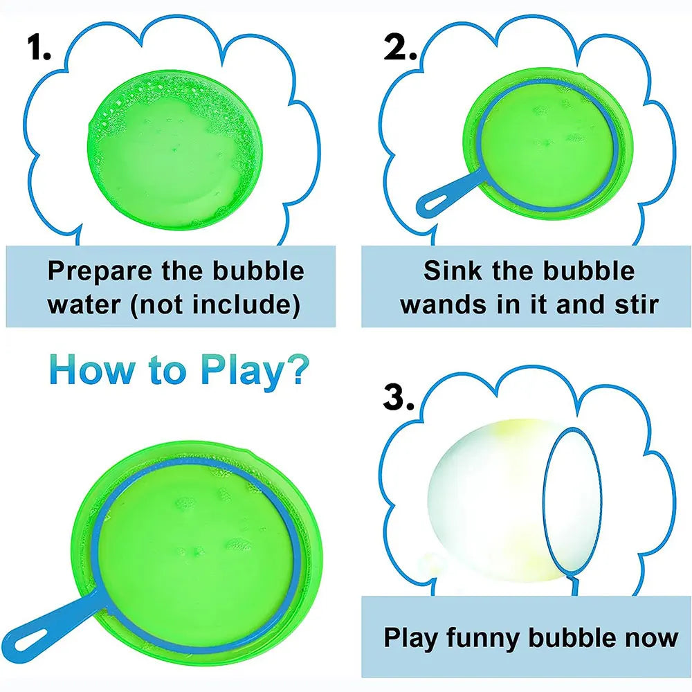 Family Bubble Blowing Tools – Outdoor Play Set for Children