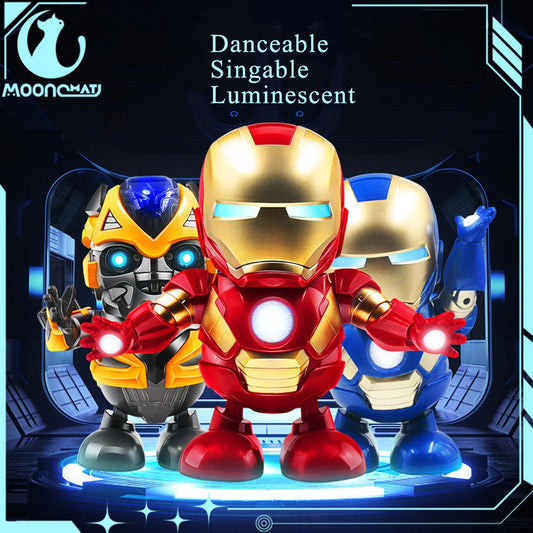 🦸‍♂️ HeroBeats™ – Dancing Light-Up Superhero Robot Toy