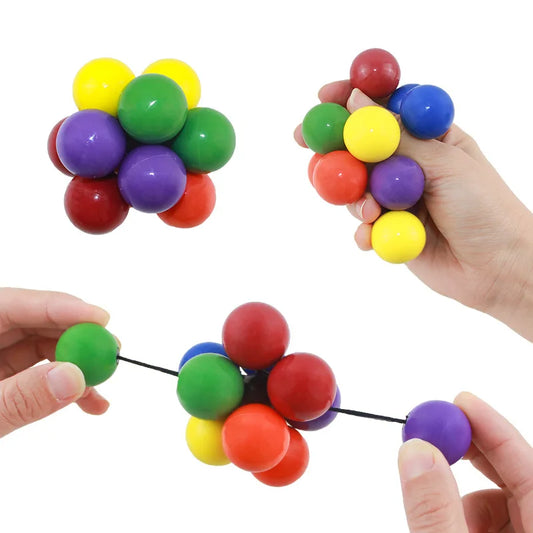 Colourful Bead Fidget Ball – Stress Relief & Fine Motor Skills